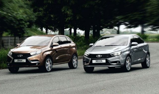 Автомобили Lada Vesta и Lada XRay