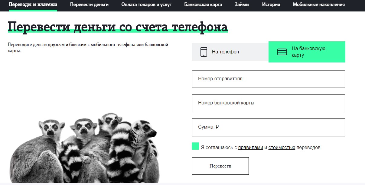 Перевод на сайте теле2 на карту Перевод на сайте теле2