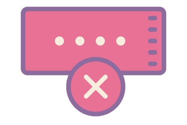 Неверный пин код