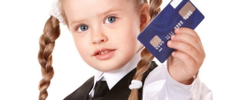Детская банковская мини карта